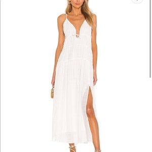Astr the Label White Maxi Boho Dress